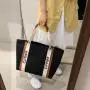 Gelory Wholesale New Design Ladies Cheap Plain Large Capacity Shopping Bags Girls Fashion Canvas Tote Bag