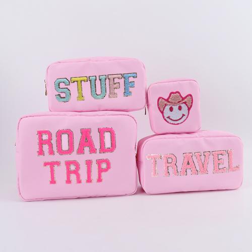 Keymay 23 Colors S M L XL High Quality Personalizeded Birthday Gift Pencil Case Makeup Travel Bag Nylon Cosmetic Bag Nylon Pouch