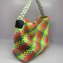 2024 Colorful High Capacity Woven Neoprene Leather Tote Bags Handbags For Women Luxury