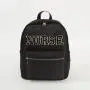 RTS Large Capacity Customizable Logo Travel Storage Bag Macaron Candy Color Black Chenille Patch Nylon Backpack