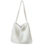 2024 New Women's Bag Customized Logo Women's Plush Handbag Tote Bag Cute Student Shoulder Bag