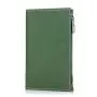 Custom leather travel wallet passport holder RFID passport document wallet with zipper coin purse