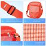 Gelory Colorful Beach Toy Seashell Shell Bags for Kids Girls Boys Adjustable Carrying Straps Cylinder Mesh Beach Bag