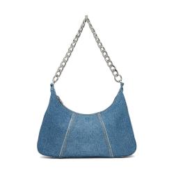 High Quality PU Leather Women Handbag Ladies OEM ODM Shoulder Bag Classic Denim Bag For Women
