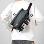 Custom Logo fashion designer shoulder crossbody bag phone holder multipockets sports travel chest bags for men