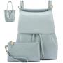 2023 LOVEVOOK Fashion Design Satchels Classic Ladies Hand Bags 2pcs Tote Shoulder Bags Work Elegant Luxury Women PU Handbags