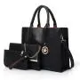 High Quality borse 3Pcs Set Vegan Leather Bag Tote Bags Purses And Handbags For Women
