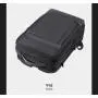 Men's Large Capacity Nylon Business Backpack Waterproof Outdoor Travel Computer Bag with Expansion and Printed LOGO