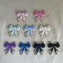Wholesale Various Self Adhesive Customize Glitter Chenille Patches Flower Butterfly Bowknot Towelling Sticker Embroidery Patch