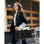 LOVEVOOK  15.6 In Vintage Waterproof Laptop Bag Business Office Shoulder Handbag Purse Laptop Leather Tote Bag For Women Work