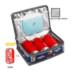 Alpaca FlowFly Small Insulated Lunch box Portable Soft Bag Mini Cooler Thermal Meal Tote Kit with Handle for Work & School