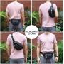 Gelory New Style Fashion Polyester Fanny Packs Crossbody Bag Waterproof Waist Bag For Travel Running Walking Hiking