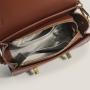 2024 Vegan Leather Ladies Hand Bags Two Buttons Design Shoulder Bag With Removable Strap