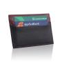 Factory custom genuine leather card holder minimalist mini wallet holder rfid front pocket wallet card holder