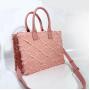 2024 Custom Fashion Denim Tote Bag For Women Jeans Leather Handbag With Bowknot
