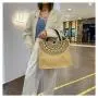 Hot Selling CCF350 Vintage Large Capacity Shoulder Bag Summer Canvas Beach Tote Bags Women Handbags Ladies Travel Shopping Bag