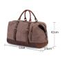 Hot sale canvas travel bag Crazy Horse hide Travel Crossbody Shoulder Bag Large Capacity outdoor travel weekender duffle bag