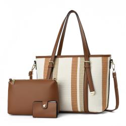 2023 Luxury Large Capacity Ladies Handbags Trendy High Quality Canvas Women's Tote Bags With Purse