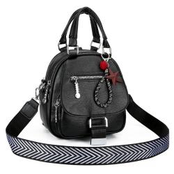 New Style Multifunction Mini Single Shoulder Bag Fashion Style Soft Leather Texture Outdoor Bag High Quality Zipper Backpack