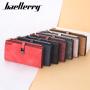 OEW004 Ladies Phone Clutch Wallet Women Zipper Pu Purse Money Clip Simple Zipper Purses Long Section Clutch Wallet