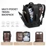 LOVEVOOK Waterproof High Quality TSA-Approved with Transparent Toiletry Pouch Travel Bags Laptop Backpack With USB unisex