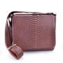OEM ODM Custom Classic Luxury Handmade Genuine Real Snake Skin Leather Single Strap Messenger Bag Shoulder Bag Men