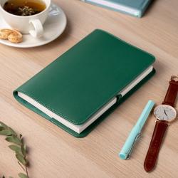 Business Refillable Leather Portfolio Organizer Journal A5 notebook cover A5 writing book cover