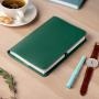 Business Refillable Leather Portfolio Organizer Journal A5 notebook cover A5 writing book cover