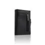 Wholesale leather trifold wallet rfid blocking slim card holder wallet with zipper coim purse