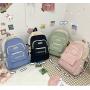 ZR487 Girls Cute Lovely New Fashion Backpack Canvas Custom Logo Schoolbag Travel Student Zipper Minimalist Schoolbag Laptop Bag