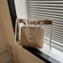 Hot selling  Women Clear Jelly Tote Beach Crossbody Transparent Messenger custom clear Shoulder Bag Handbag