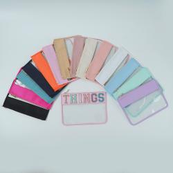 Stock DIY Waterproof Transparent Organizer with Zipper PVC Storage Luggage Pouch for Vocation Gift Clear Cosmetic Travel Bags