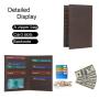 Factory Custom Logo Card Holder Wallet Promotional Card Holders For Slim Wallet Full Grain Genuine Leather Crazy Horse Leather
