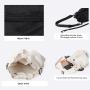 Nylon Fabric Hand Bag Drawstring Design Tote Bag Female Large Capacity Detachable Diagonal Korean Nylon Crossbody Shoulder Bag