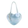 Custom ita bag heart shape ita backpack with printing convertible crossbody shoulder bag