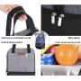 Gelory Lunch Bag For Women Men Kids Double Zippers Wide Open Bag Leakproof Thermal And Cooler Reusable Lunch Box