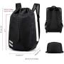 Gelory Customized Logo Outdoor Sports Drawstring Backpack Durable Portable Basketball Gym Bag