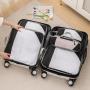 custom printing portable 7 piece waterproof travel essentials accessories luggage suitcase organizer bag set  packing cubes