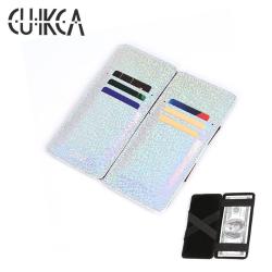 HF011 CUIKCA  Unisex Magic Wallet Money Clip PU Leather Wallet Korea Fashion ID Credit Card Cases Men Retro Golf Wallet