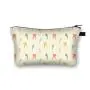 Make Up Pu Leather Flowers 3D Print Fashion Women Brand Makeup Insulated Cosmetic Bag