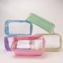 4 Size Available Cosmetic Organizer Storage Women Zipper Pouch Portable Thick Transparent PVC Clear Makeup Bag