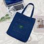 Eco-Friendly Recycled Canvas Tote Bag Custom Logo Designer Women's Denim Shoulder Bag