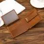 Hot Sale Vintage Wallet Credit Card Holder Bag Business Genuine Leather Brown Wallet For Men Multi-function Wallet Money clip