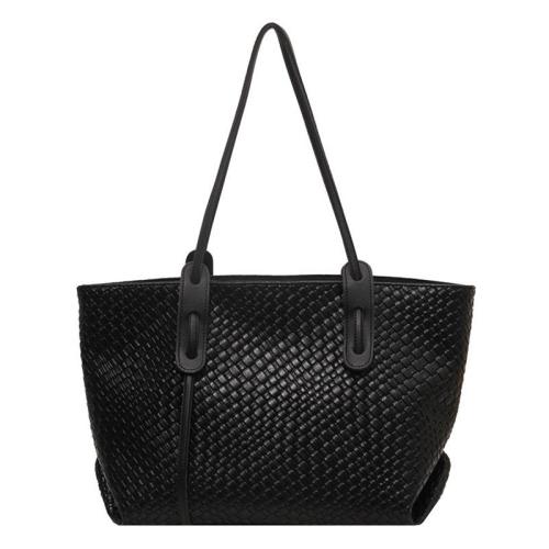 ZWY090 Daily Simple Work Travel Waterproof Large Tote Bag PU Woven Pattern Women Shoulder Bag Wholesale Hundred Shoulder Bag