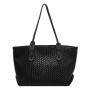 ZWY090 Daily Simple Work Travel Waterproof Large Tote Bag PU Woven Pattern Women Shoulder Bag Wholesale Hundred Shoulder Bag