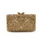 New hollow metal crystal flower evening bag handmade diamond inlaid handbag luxury women shoulder bags ladies clutch bag