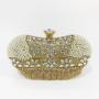 Chic Bean Shape Sparkly Rhinestone Tassels Crossbody Evening Bags Pearl Handbag And Purse For Women