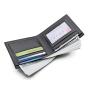 ZR194 New Men's PU Short Wallet Korean Version Horizontal Ribbon Contrast Fashion Student Wallet Wholesale