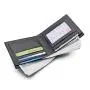 ZR194 New Men's PU Short Wallet Korean Version Horizontal Ribbon Contrast Fashion Student Wallet Wholesale
