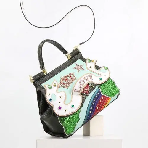 2024 Super product Luxury Woman designer bag party and daily hand bag diamonds and high handmade Ladies cute handbag factory